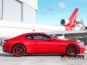 Maserati GranTurismo Custom Wheels - VFS-2 by Vossen - Red / Black